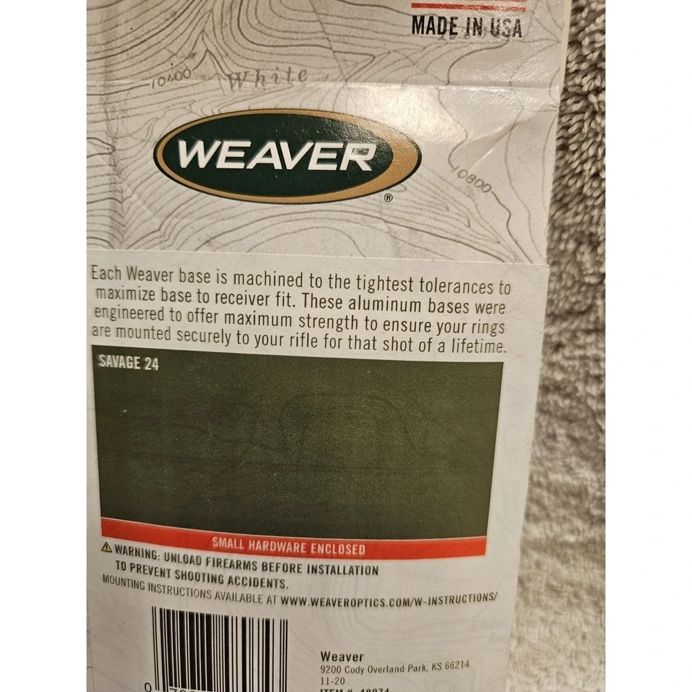 Weaver; 418M Top Mount; 2 Pc Base; Fits Winchester X-150, CVA Optima Rnd; 48435